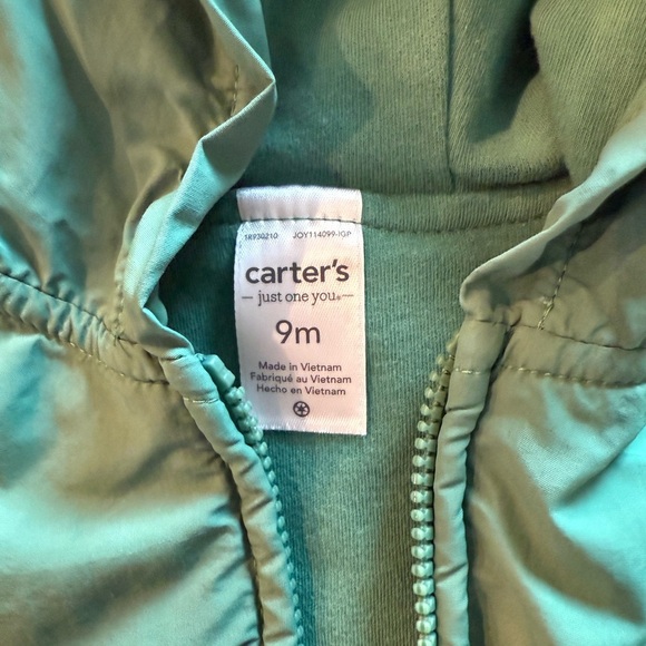 Carter's Light Green Baby Jacket - Picture 3 of 3